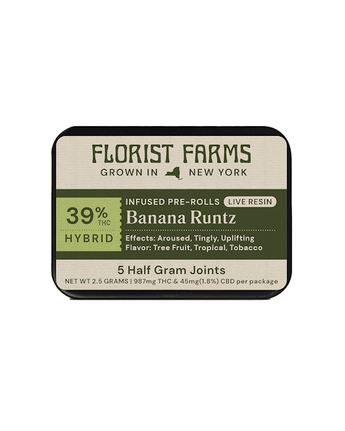 BANANA RUNTZ LIVE RESIN | 5-Pack - Florist Farms